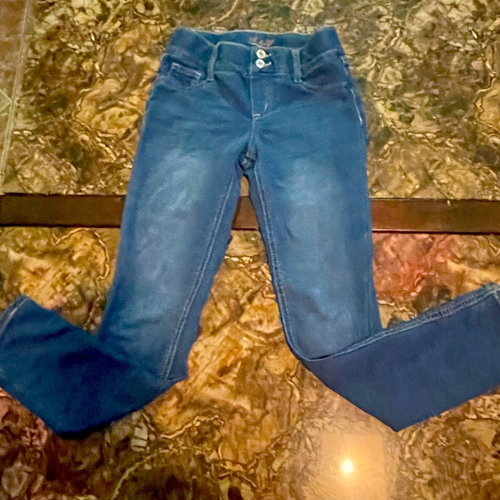 Girls dark wash Jeggings-10